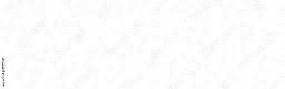 Canvas Prints white mosaic background. abstract square banner template. futuristic tiles with shadow effect. wide 