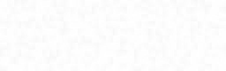 White mosaic background. Abstract square banner template. Futuristic tiles with shadow effect. Wide simple texture. Geometric light poster. Neutral blocks with gradient. Vector illustration.