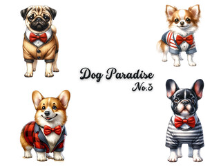 group of dog puppies