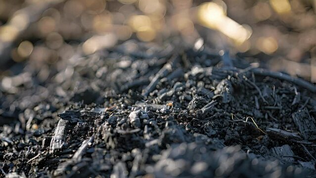 An image of a biochar production unit where crop residue is converted into a valuable soil amendment.