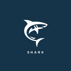 shark logo design concept icon symbol template