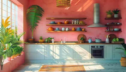 interior of the house in the city