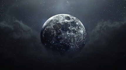 Fototapeta premium Full Moon in the space