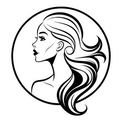 Vector Silhouette Logo Design for Beauty Parlors Elevate Your Brand