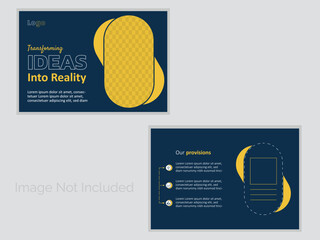 eye catching post card design and abstract background design template