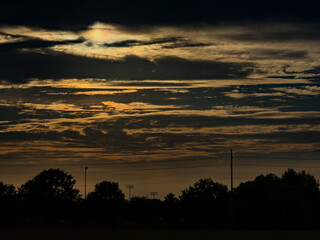 Obraz premium sunset over the city