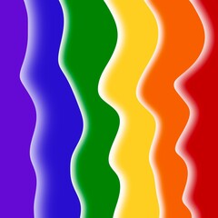 Abstract of colors sign of LGBTQ. Color waved background.