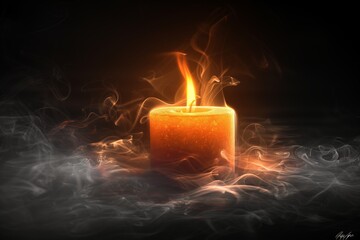 Tranquil Candle Flame Movements