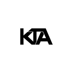 kta lettering initial monogram logo design