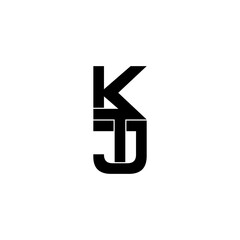 ktj initial letter monogram logo design