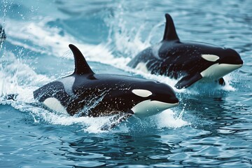 killer whales hunting