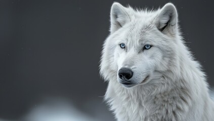 Obraz premium Majestic Arctic Wolf Portrait