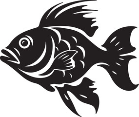 Set of the Fish silhouette
