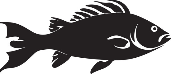 Set of the Fish silhouette
