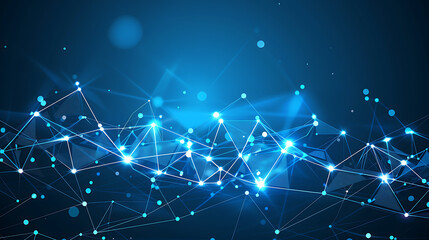 High-Tech Digital Network Connections Background