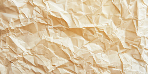 Obraz premium Background of Creased blank poster texture. Crumpled thin paper with folds