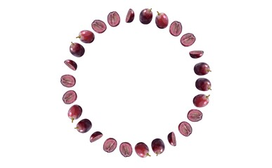 Obraz premium ぶどうのフレーム ①