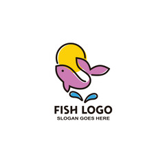 Fish logo vector
