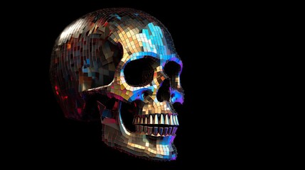 Disco Skull: A Glittering Symbol of Mortality