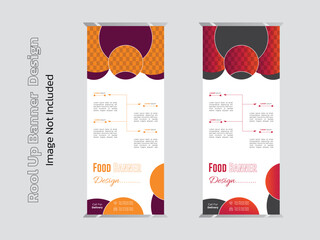 unique and eye catching roll up banner design and template 
