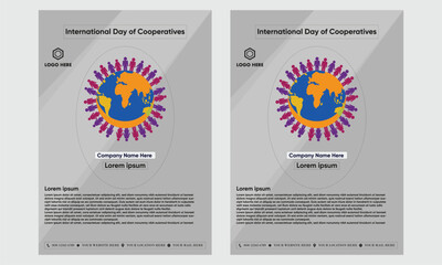Simple flat victor International Day of Cooperatives design