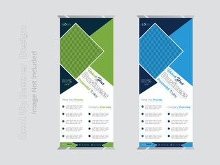 unique and eye catching roll up banner design and template 