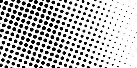 Basic halftone dots effect in black and white color. Halftone effect. Dot halftone. Black white halftone.Background with monochrome dotted texture. Polka dot pattern template design pattern