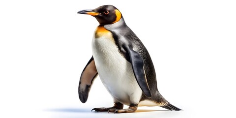 Fototapeta premium Emperor Penguin Isolated On White Background