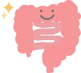 健康な・元気な腸　手書き風キャラクター
