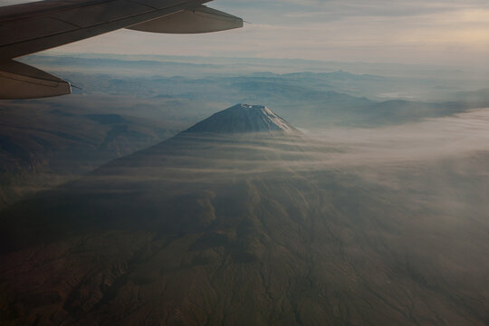 One of the most striking sights when flying over Arequipa is the view of the three towering volcanoes: Misti, Chachani, and Pichu Pichu, along with the Cotahuasi and colca canyons.