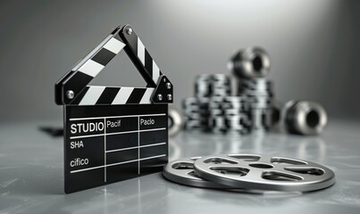 Clapperboard and Film Reels: The Tools of Moviemaking