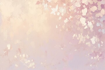 Pastel Floral Abstract Painting