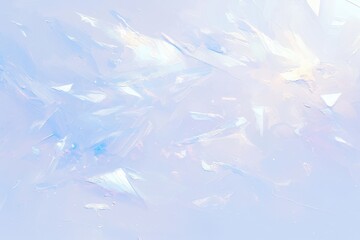 Obraz premium Abstract Painting in Blue and White Hues