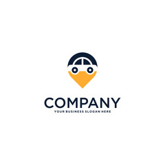 Naklejka premium car parking logo design