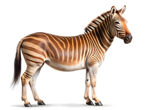 An Illustration Of A Quagga, An Extinct Species Of Zebra That Once Lived In Southern Africa.