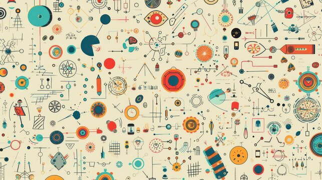 Abstract background STEM science technology engineering and mathematics