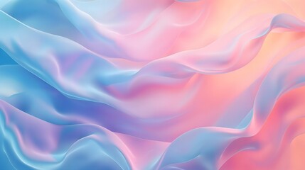 Obraz premium 3. Design an eye-catching abstract background using fluid color gradients and dynamic wave lines in soft pastel hues. Suitable for cards and landing pages.