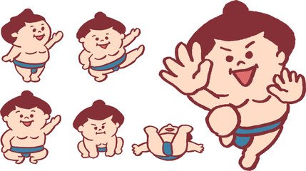 コロっとしたフォルムのプリティカワイイお相撲さん