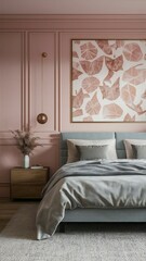 interior of bedroom with bed