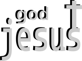 Jesus Text Design Typography Vector Image