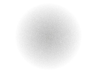 Dotted shape, stipple elements. Stippling, dotwork drawing, shading using dots. Radial gradient halftone effect. Monochrome noise grainy texture. Vector illustration