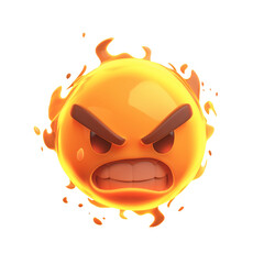 Angry emoji expression