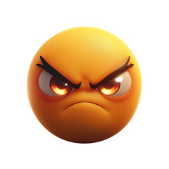 Angry emoji expression