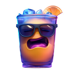 Beverage cup emoji expression