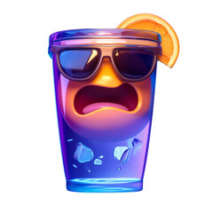 Beverage cup emoji expression