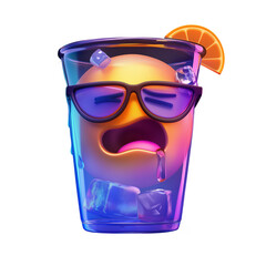 Beverage cup emoji expression