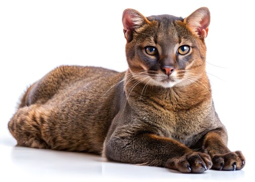 A Close Up Of A Rare Kodkod Cat, A Small Wild Cat Native To The Forests Of South America.