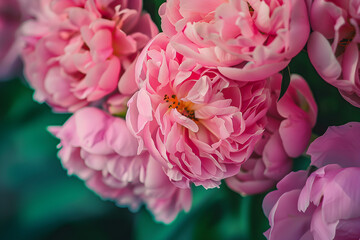 Obraz premium a close-up shot of pink flowers