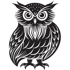 owl on a white background