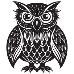 owl on a white background